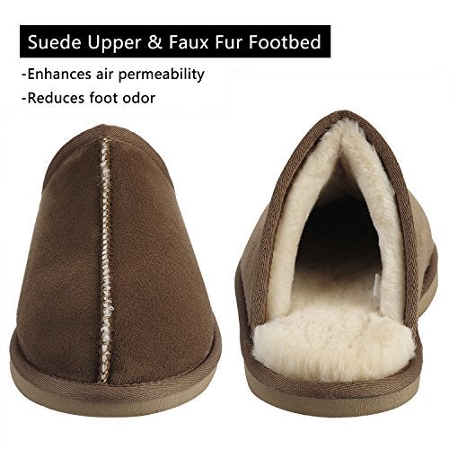 CLPP'LI Mens Slip on Slippers - Tan - 9 - Image 4