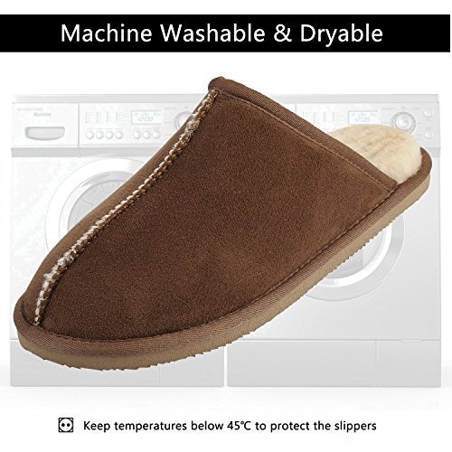CLPP'LI Mens Slip on Slippers - Tan - 9 - Image 5