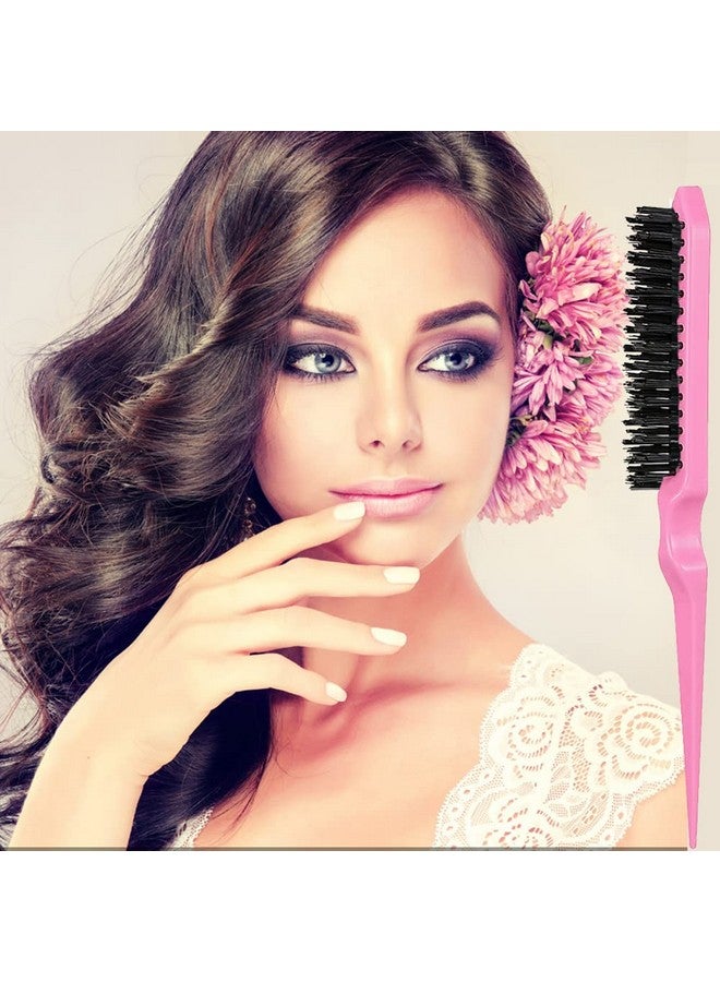 MISSUHUI Hair Styling Tool Set: Combs, Triple Teasing Brush, Edge Brush, Rat Tail Combs, Braid Loop with Clips for Women, Girls, Kids and Stylists - Image 3