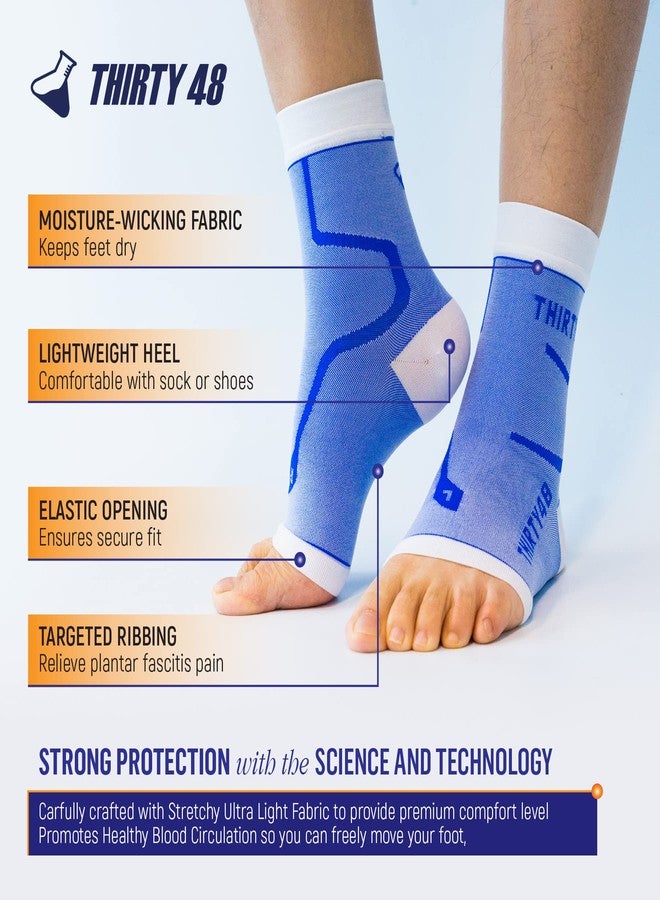 Thirty48 Plantar Fasciitis Socks, 20-30 mmHg Foot Compression Sleeves for Ankle/Heel Support, Increasing Blood Circulation, Relieving Arch Pain, Reducing Foot Swelling - Image 3