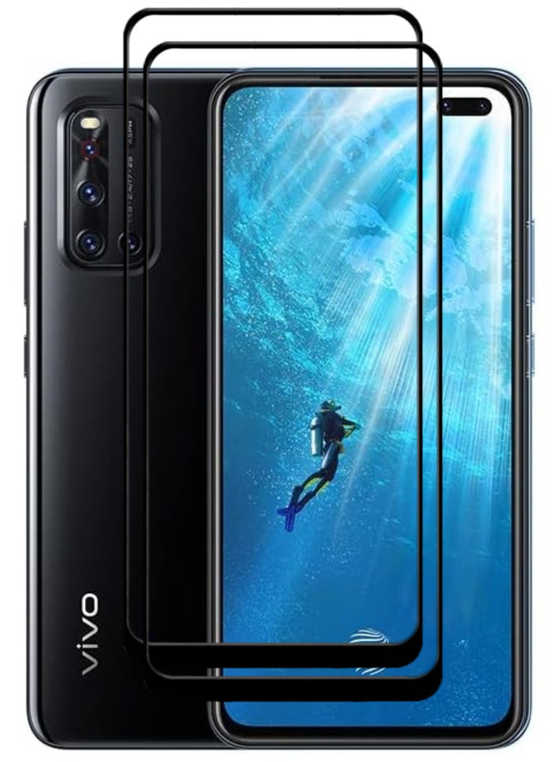 ACLIX 2 Pieces Antistatic ESD Dustproof Premium Quality High Definition Tempered Glass Screen Protector Designed For vivo V19 - Image 1