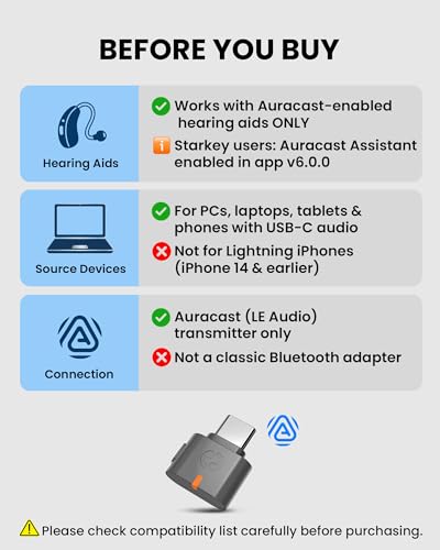 Avantree C82 Aura – Auracast Transmitter with Private & Public Modes for Auracast Hearing Aids, Qualcomm Bluetooth 5.4, Firmware Upgradeable, USB-C Audio Adapter for PC, Mac, Tablets, Phones - Image 4