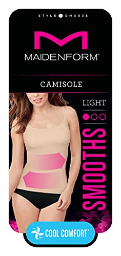 Maidenform womens Cover Your Bases Smoothtec Camisole Dm0038 Shapewear Top, Black, Small US - Image 4