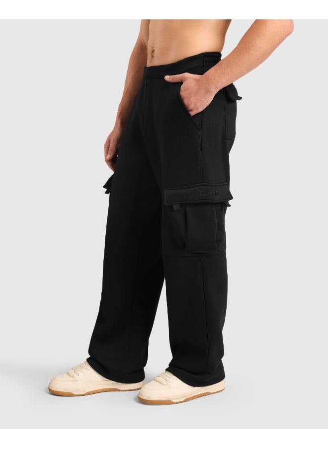 Musclemind Men's Cloud Ease Cargo Pants with Super Soft And Stretchable Fabric, 6 Deep Pockets, Hidden- Inner Drawstrings, Anti-Pill, Shape Retention, Long-Lasting Colour, Super Soft And Breathable Fabric, Along with Fleece & Temperature Regulation Tech  - Image 1