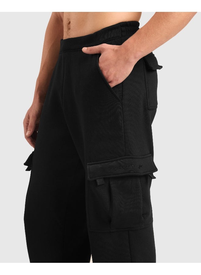 Musclemind Men's Cloud Ease Cargo Pants with Super Soft And Stretchable Fabric, 6 Deep Pockets, Hidden- Inner Drawstrings, Anti-Pill, Shape Retention, Long-Lasting Colour, Super Soft And Breathable Fabric, Along with Fleece & Temperature Regulation Tech  - Image 3