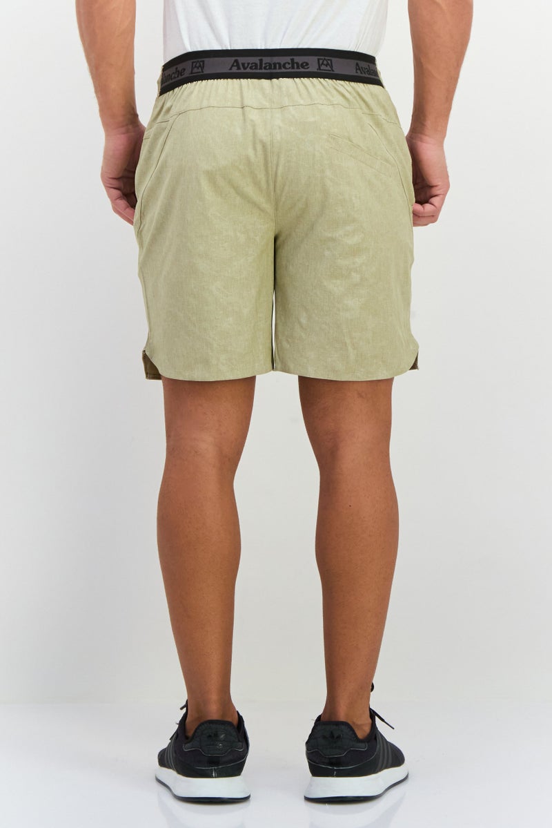 Avalanche Men Relaxed Fit Outdoor Shorts, Light Olive - Image 3