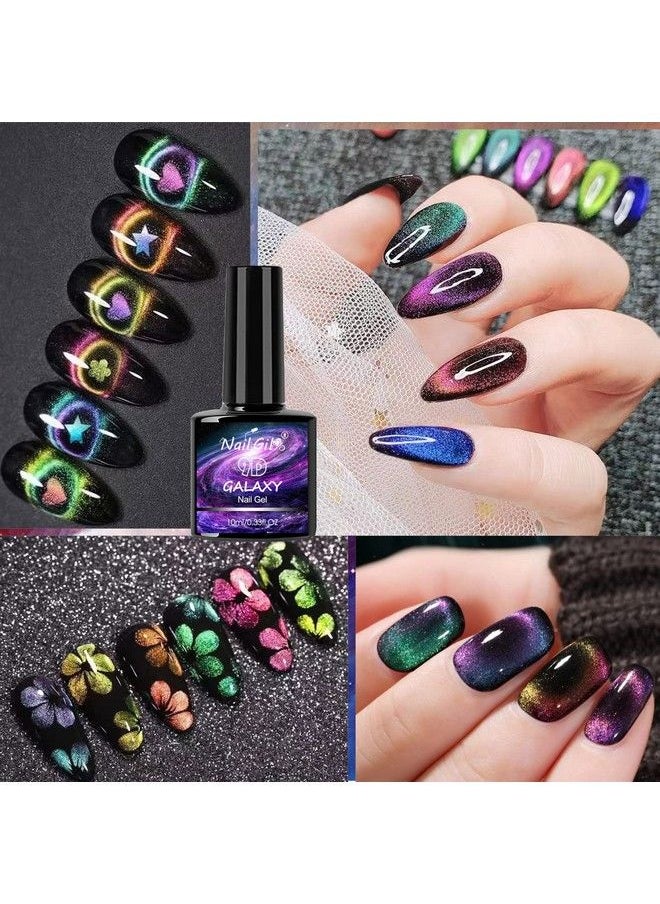 NAIL GIL - Cat Eye Gel Nail Polish 9D Cat Eye Gel Nail Polish Chameleon Gel Polish Soak Off U V Light Double Magic Colors Nail Polish Professional Use For Salona - Image 1