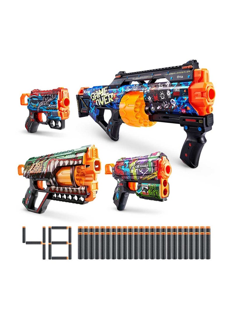 X-Shot Mix Combo Last Stand, Griefer, Flux & Menace with 48 Darts - Image 2