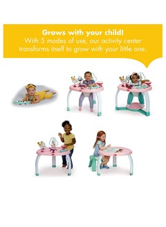 Tiny Love Tiny Love 5 in 1 Stationary Activity Center 5 Modes Tummy time Stationary Activity Center Baby Balance Board Toddler Activity Table Child Table  Chair  - Image 2