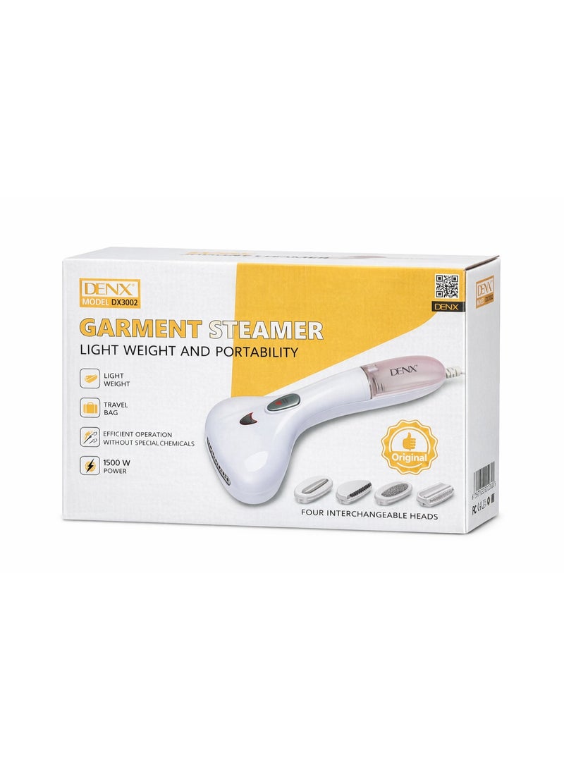 دينكس جهاز بخار للملابس محمول DENX موديل DX3002 بقوة 1500 وات مع 4 رؤوس متعددة – خفيف الوزن وسهل الحمل - Image 2