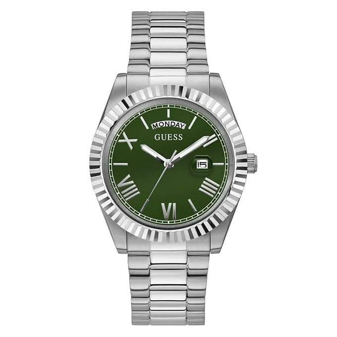 GUESS GUESS Men Round Dial Analogue &amp; Water Resistant Man's Wrist Watches