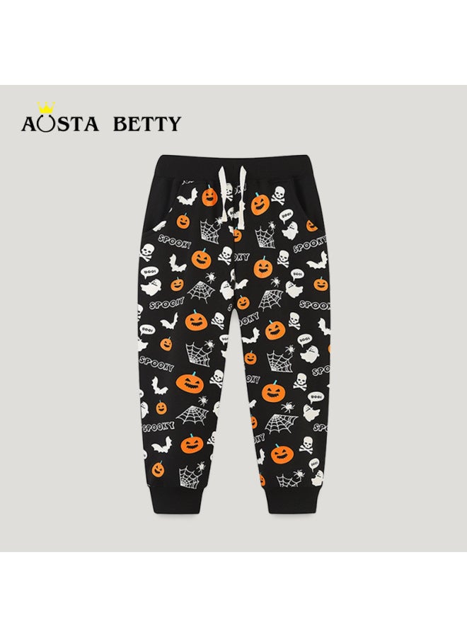 Children's Clothing, Sweatpants, Autumn Halloween Fun Printed Pants, Baby's Outdoor Sports Pants - Image 2