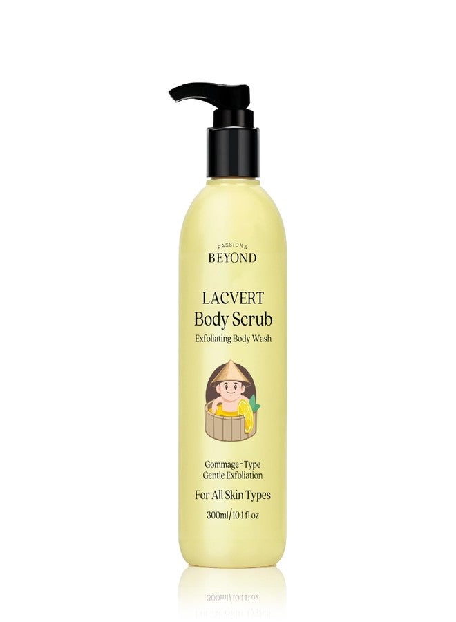 ECO BEYOND BEYOND Lacvert Body Scrub Peeling Gel (Lemon, 10.1fl oz - Body Wash & Shower Gel for Gentle Exfoliation & Home Spa. Korean Daily Skin Care. Gommage-Type for Smooth, Soft Skin. - Image 1