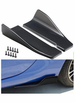 Y&D Car Rear Bumper Lip Lower Corner Valance Covers Carbon Fiber Diffuser Splitter Universal Automotive Side Body Spoiler Chin Skirt Protector 2pcs  - Image 1