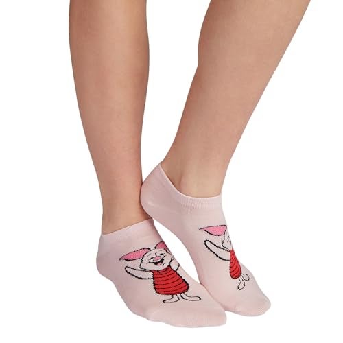 BALENZIA SocksXpress Disney Winnie the Pooh Character Lowcut/Ankle socks for Women (Pack of 3)(Free Size)| Made with Cotton & Spandex (Cream, Pink, Blue) - Image 5