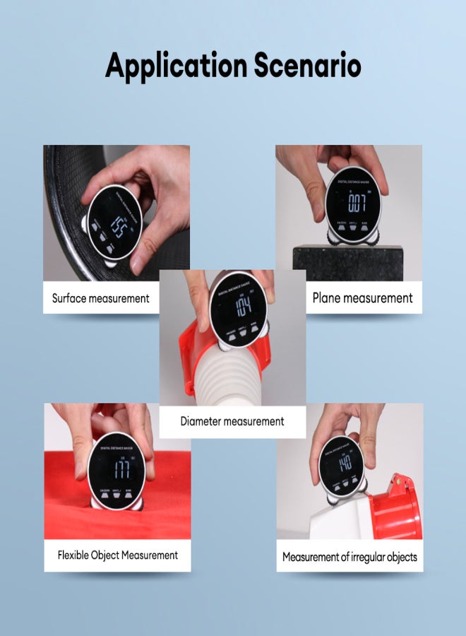 RTO05106 LCD Display Range Finder Digital Display Roller Ruler 199.999m Semiconductor Microprocessor Electronic Digital Distance Gauge Electronic Rolling Ruler for Measurement Long Standby - Image 5