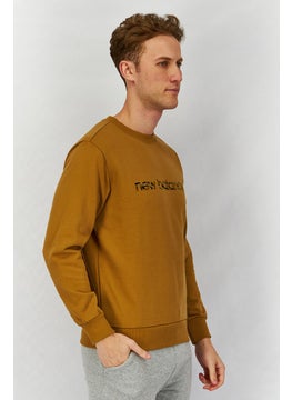 Men Relaxed Fit Long Sleeve Brand Logo Sweatshirt, Brown - pzsku/Z9198B06982C2023D2B33Z/45/_/1739800992/fd552540-eb70-4794-a918-df2d3900ff95