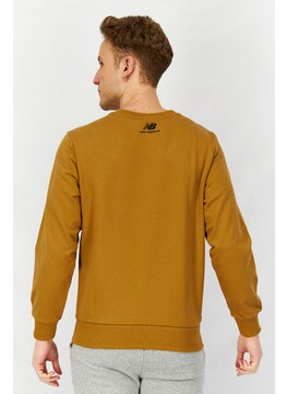 Men Relaxed Fit Long Sleeve Brand Logo Sweatshirt, Brown - pzsku/Z9198B06982C2023D2B33Z/45/_/1739800995/939a0f05-7ca0-4808-b7f7-e395e3043ee2