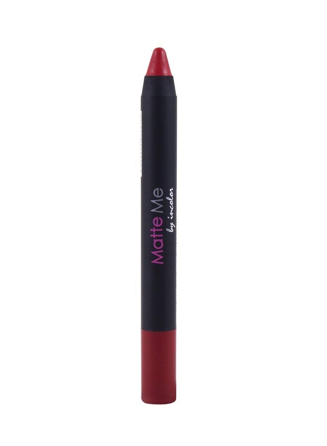 INCOLOR Matte Me Crayon Lipstick, Long Lasting, Waterproof and Smooth Texture Pencil Lipstick For Girl & Women, 2.3g 17 Cherry Skies - Image 4