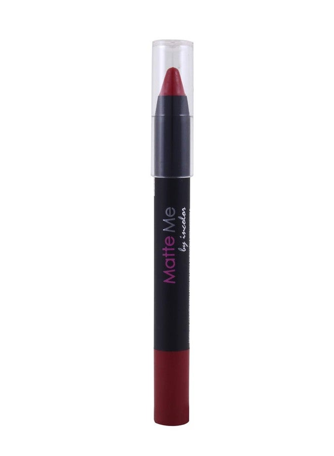 INCOLOR Matte Me Crayon Lipstick, Long Lasting, Waterproof and Smooth Texture Pencil Lipstick For Girl & Women, 2.3g 17 Cherry Skies - Image 3