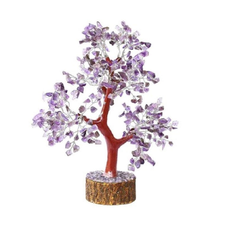 DHYANARSH Reiki Healing Gemstone Tree, Standard - Multicolor - Home Decor - Metaphysical (Amethyst Chips) - Image 5