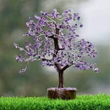 DHYANARSH Reiki Healing Gemstone Tree, Standard - Multicolor - Home Decor - Metaphysical (Amethyst Chips) - Image 2