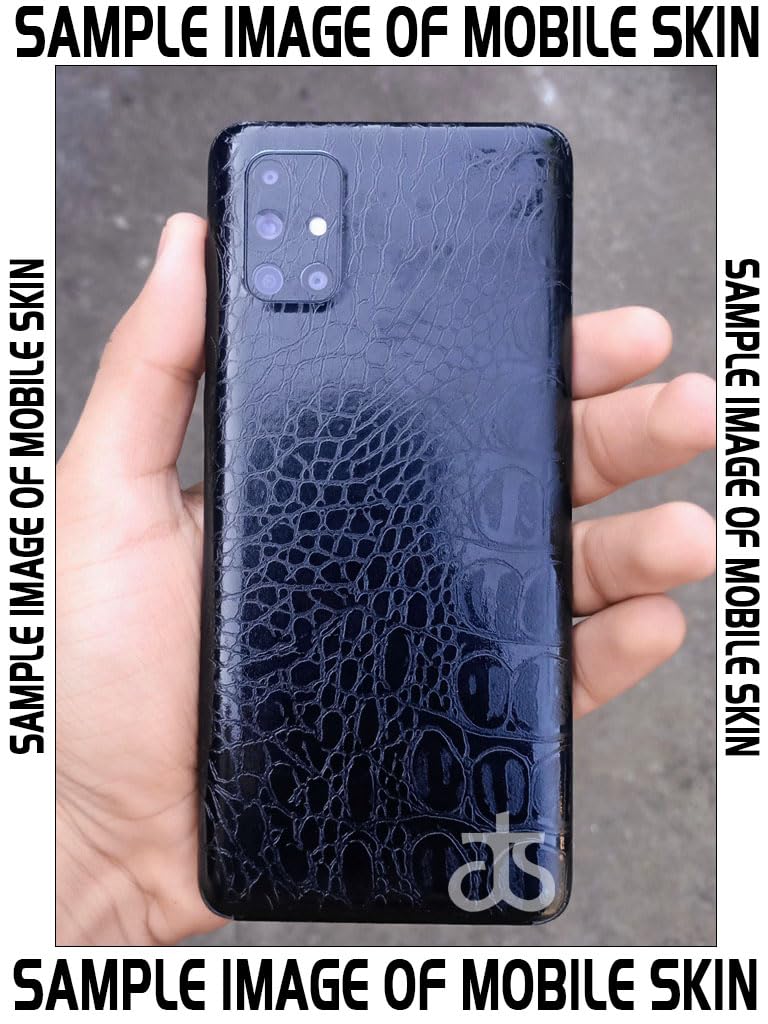 AtOdds - Full Body Back Screen Guard Protector Film - 3D Textured Lamination Wrap Skin Sticker for OnePlus 13s (5G) | Scratchproof Matte Finish (Design - Black Crocodile) - Image 2