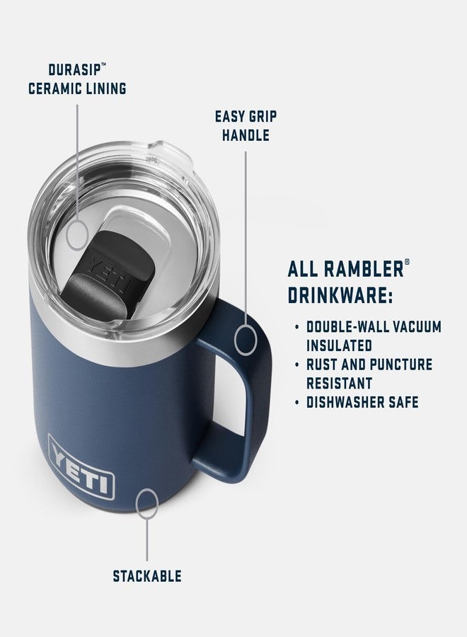 YETI Rambler 10 oz Ceramic Lined Stackable Mug, Vacuum Insulated, Stainless Steel with MagSlider Lid, Ridgeline - Image 2
