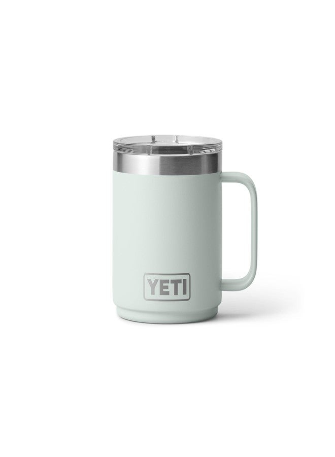 YETI Rambler 10 oz Ceramic Lined Stackable Mug, Vacuum Insulated, Stainless Steel with MagSlider Lid, Ridgeline - Image 1