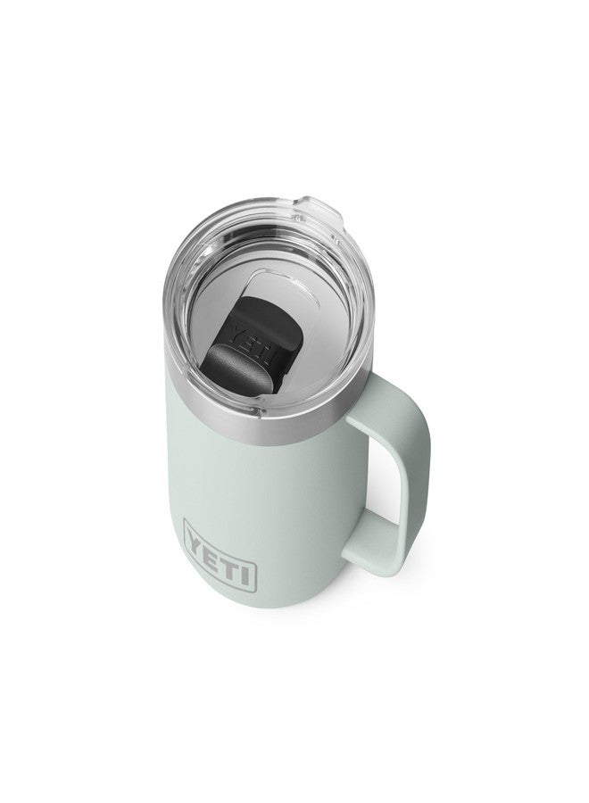 YETI Rambler 10 oz Ceramic Lined Stackable Mug, Vacuum Insulated, Stainless Steel with MagSlider Lid, Ridgeline - Image 3