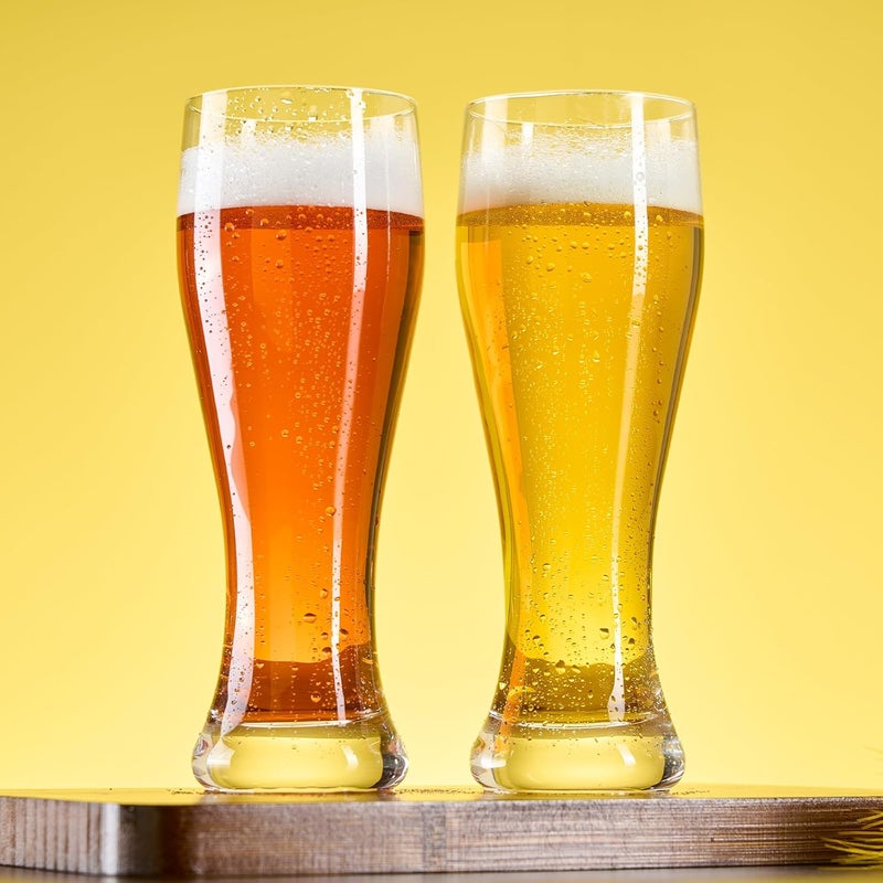 PARACITY Beer Glasses, Pint Glasses Set of 2, Pilsner Wheat Beer Glasses, Glasses Drinking Set, Glassware Gift for Men (19 oz) - Image 4
