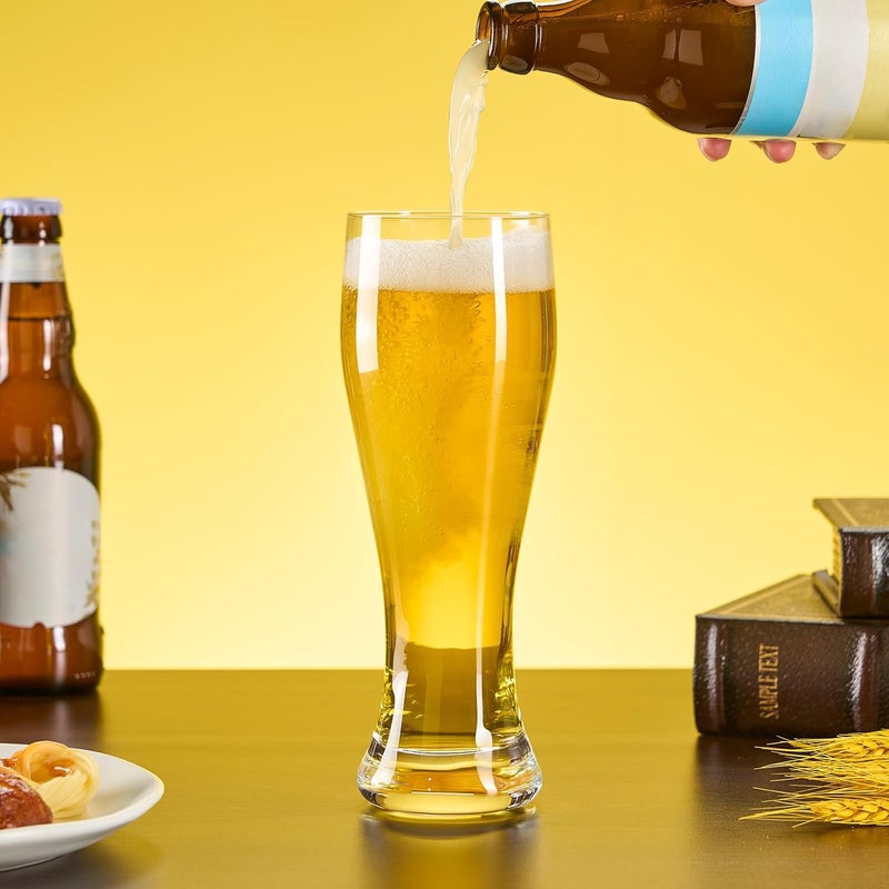 PARACITY Beer Glasses, Pint Glasses Set of 2, Pilsner Wheat Beer Glasses, Glasses Drinking Set, Glassware Gift for Men (19 oz) - Image 5