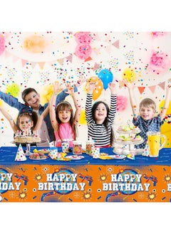 Tatuo Dart Battle Tablecloth Dart Battle Table Cover Gun Game Themed Rectangle Plastic Table Cover Dart Battle Party Supply for Gunfight Game Theme Party Birthday Party, 54 x 108 Inches (3 Pieces)  - Image 2