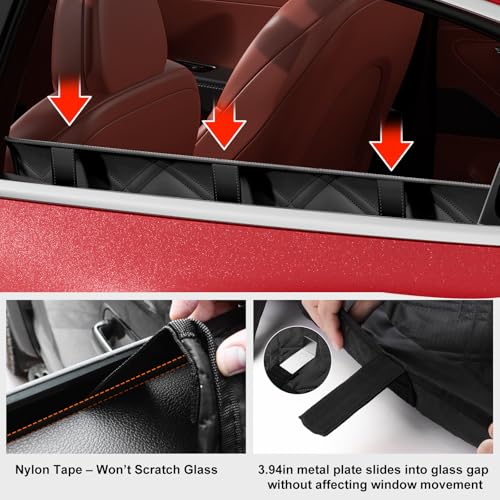 Surfcabin Dog Car Door Protector – 20% Larger Design for Sedans, Family Cars and Small SUVS, 2 Packs Thickened Waterproof Door Panel Covers, Protects Doors from Dog Scratching - Image 3