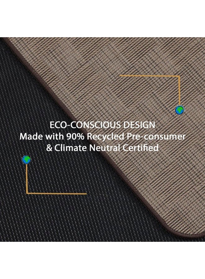 RccugmatS Chair Mat for Hardwood & Tile Floor, 36" x 48" Heavy Duty Office Chair Mat for Rolling Chairs, Anti Slip, Non-Curve, Floor Protector for Home Office, Brown Square - Image 4