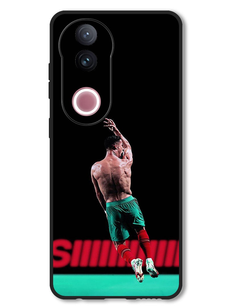 Theodor Case Compatible with Vivo V50 Protection Shockproof Bumper Cover Ronaldo In The Air - Image 1