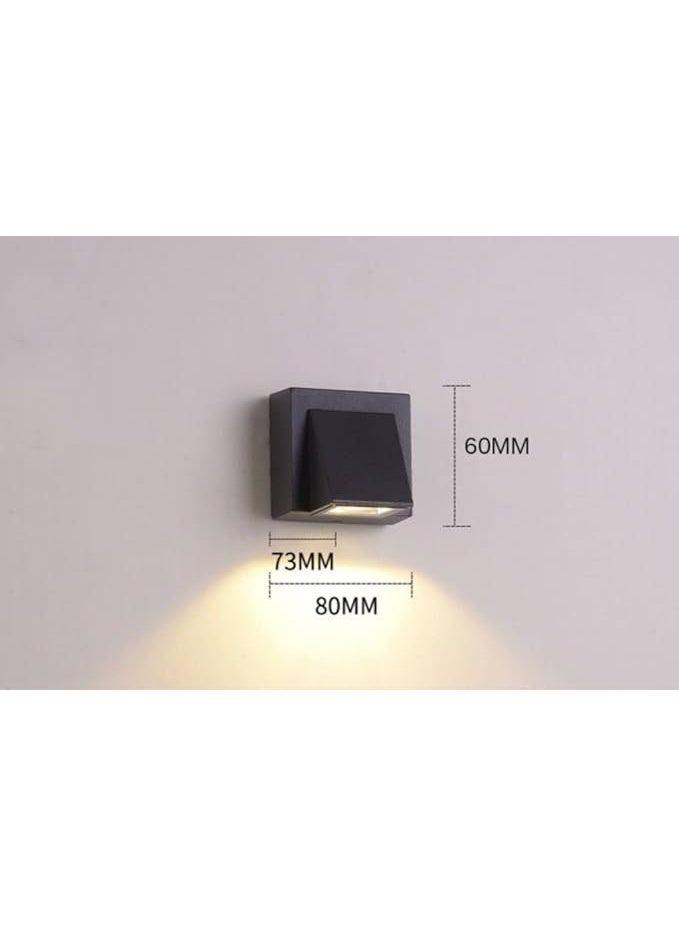 Prime Sole LED Wall Light Outdoor Indoor, Modern Downlight Wall Mounted Lamp Waterproof Exterior Lighting Fixture for Garden Porch Balcony Bedroom Living Room Decorative Light - Image 2