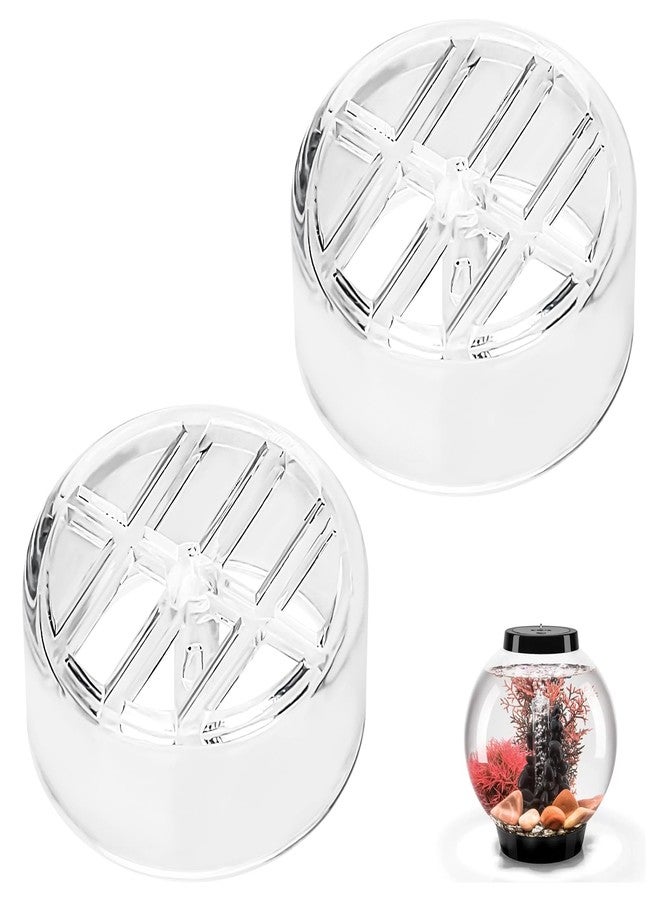 Nbbiww Bubble Tube Guard for biOrb, Acrylic Cover for Aquariums Bubble Tube, Transparent Bubble Accessories for biOrb Aquarium Fish Tanks, Keeps Objects, Fish, Snails, Shrimp Out of Filter, 2PCS - Image 1
