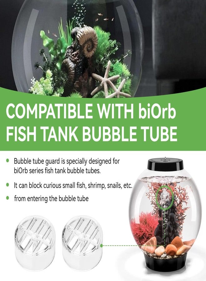 Nbbiww Bubble Tube Guard for biOrb, Acrylic Cover for Aquariums Bubble Tube, Transparent Bubble Accessories for biOrb Aquarium Fish Tanks, Keeps Objects, Fish, Snails, Shrimp Out of Filter, 2PCS - Image 5