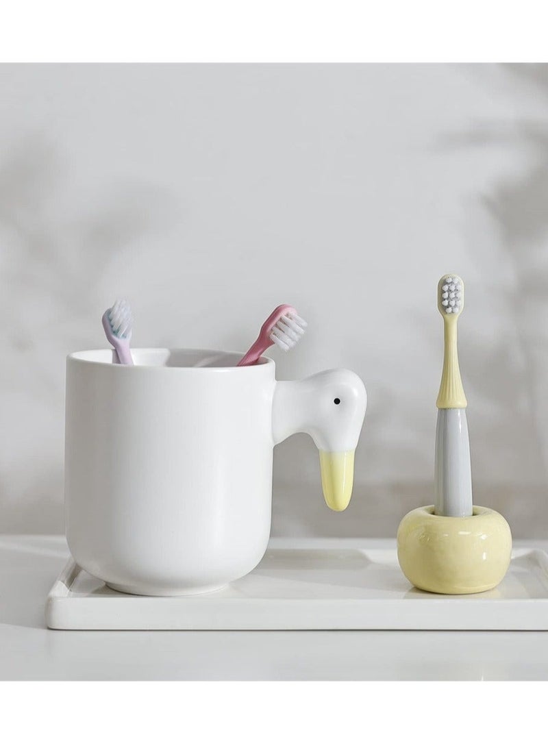 Captaintech 6 Packs Kids Soft Toothbrush Silicone Head Mushroom Oral Care Brush Teeth Cleaning Tool Training Brush Extra Soft Bristles Toddler Toothbrush for 1 - 3 Years Old Random Color - Image 5