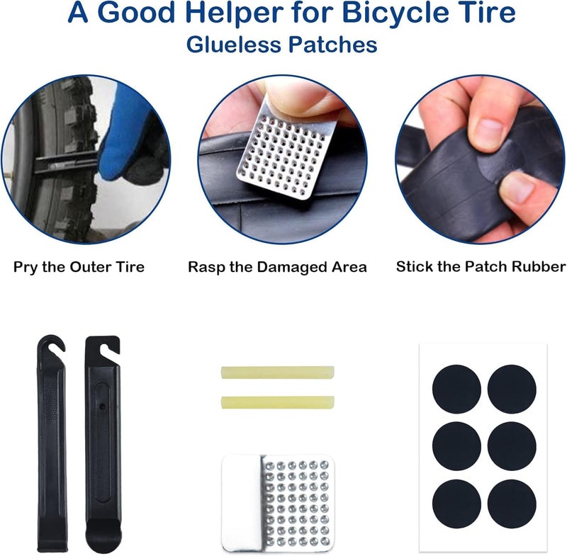 NDakter Bike Repair Tool Kit with Waterproof Frame Bag, Bicycle Pump, and 16-in-1 Multitool - Image 3
