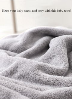 DUNISO Baby Bath Towels Newborn Hooded Baby Towel Ultra Absorbent and Soft Cotton Hooded Washcloth for Baby Toddler Infant Unisex Hooded Baby Bath Towel  - Image 3