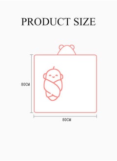 DUNISO Baby Bath Towels Newborn Hooded Baby Towel Ultra Absorbent and Soft Cotton Hooded Washcloth for Baby Toddler Infant Unisex Hooded Baby Bath Towel  - Image 4