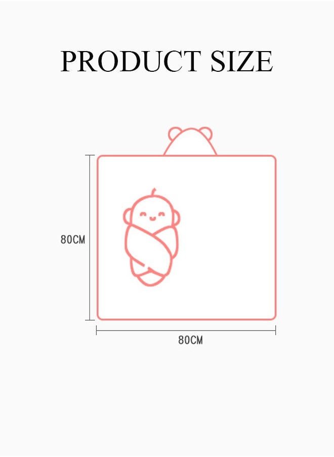 DUNISO Baby Bath Towels Newborn Hooded Baby Towel Ultra Absorbent and Soft Cotton Hooded Washcloth for Baby Toddler Infant Unisex Hooded Baby Bath Towel  - Image 4