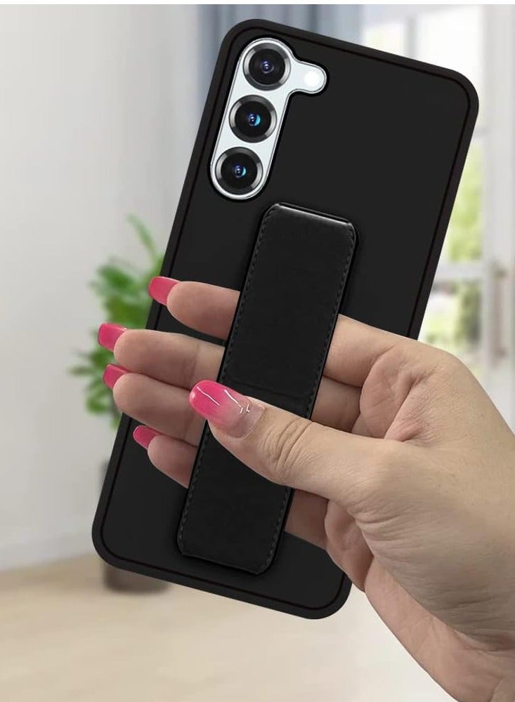 بورتوني حافظة سامسونج جالاكسي S24 FE حافظة مغناطيسية للسيارة مزودة بقبضة من السيليكون لهاتف جالاكسي S24 FE غطاء أفقي ورأسي حزام معصم حافظة حماية كاملة لهاتف سامسونج جالاكسي S24 FE - Image 4