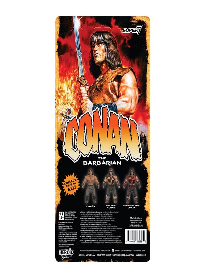 Super7 Conan The Barbarian Vintage Figures Wave 02 - Conan (War Paint) Action Figure - Image 3