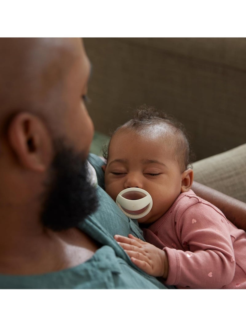 نوك لهّايات NUK | عبوتان من اللهايات | لهّايات سيليكون خالية من مادة BPA | لهّايات النوم المضادة للتفلطح | لعبة تسنين الأطفال | الأطفال من 0- أشهر | أخضر وأبيض - Image 2