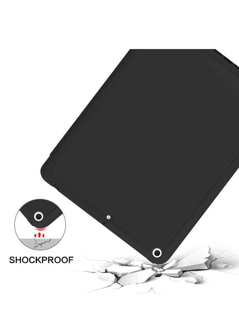 iPad 6th Generation Case, iPad 5th Generation Case with Pencil Holder, Premium Folio Folding Stand Smart Auto Wake/Sleep Protective Tablet Case Cover for Apple iPad 9.7 Inch 2018/2017, Black  - Image 5