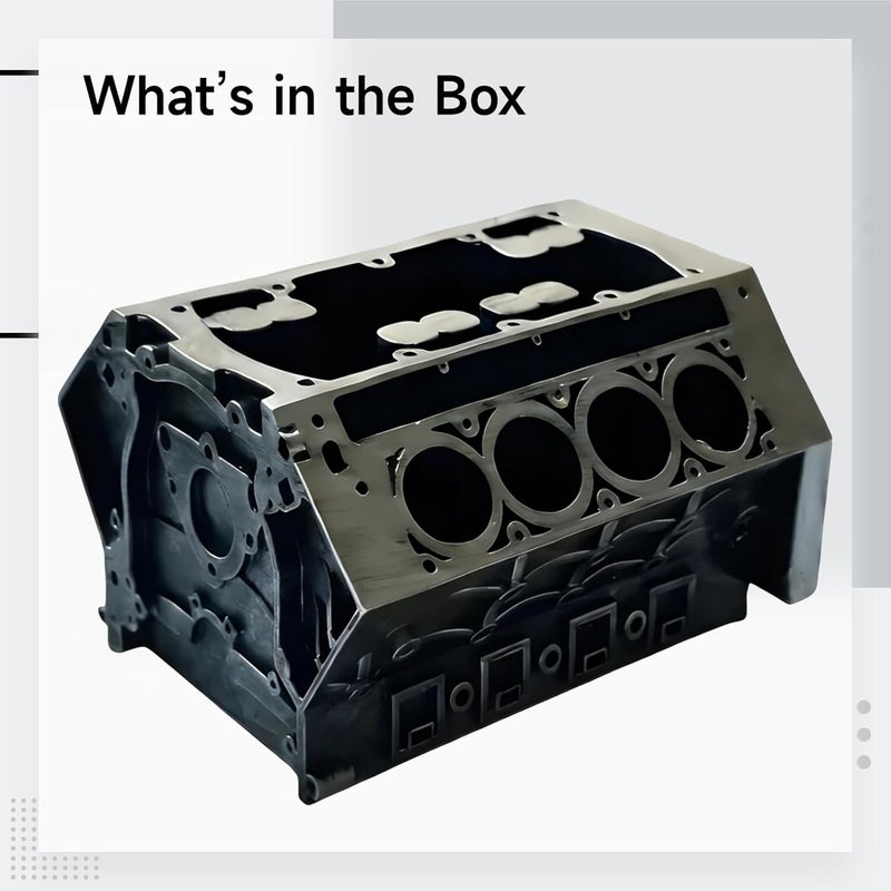 Engine Block Desk Organizer, Metal Cylinder Body Pen Holder and Decor, Car Styling, Mechanical Gift - Image 5
