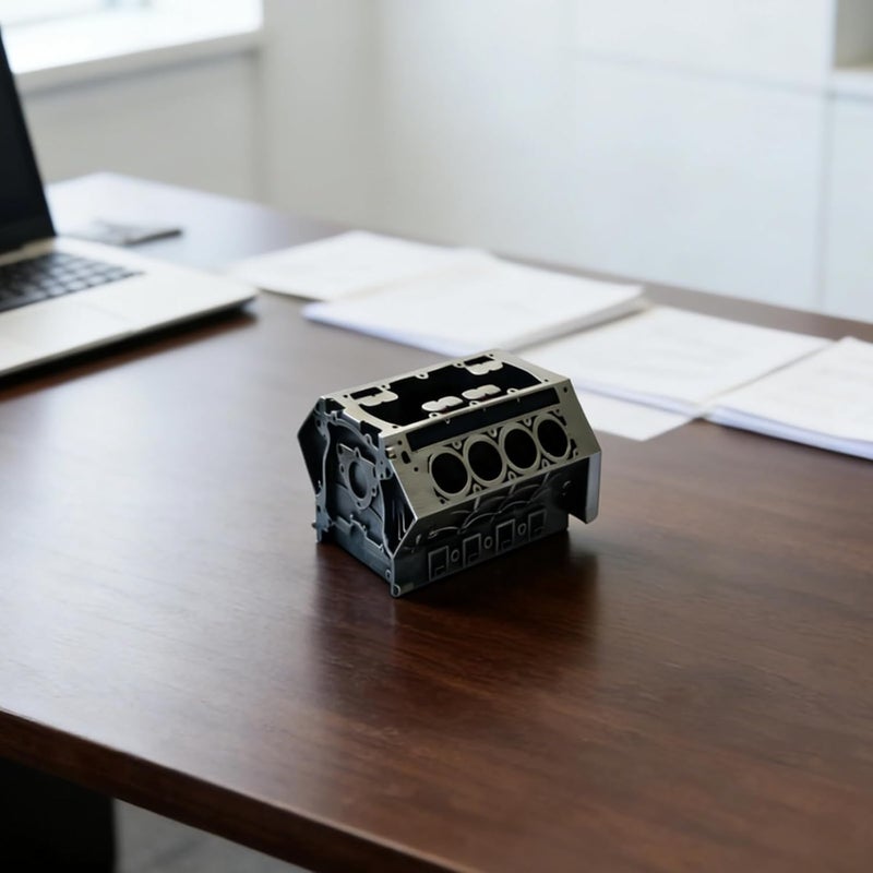 Engine Block Desk Organizer, Metal Cylinder Body Pen Holder and Decor, Car Styling, Mechanical Gift - Image 3